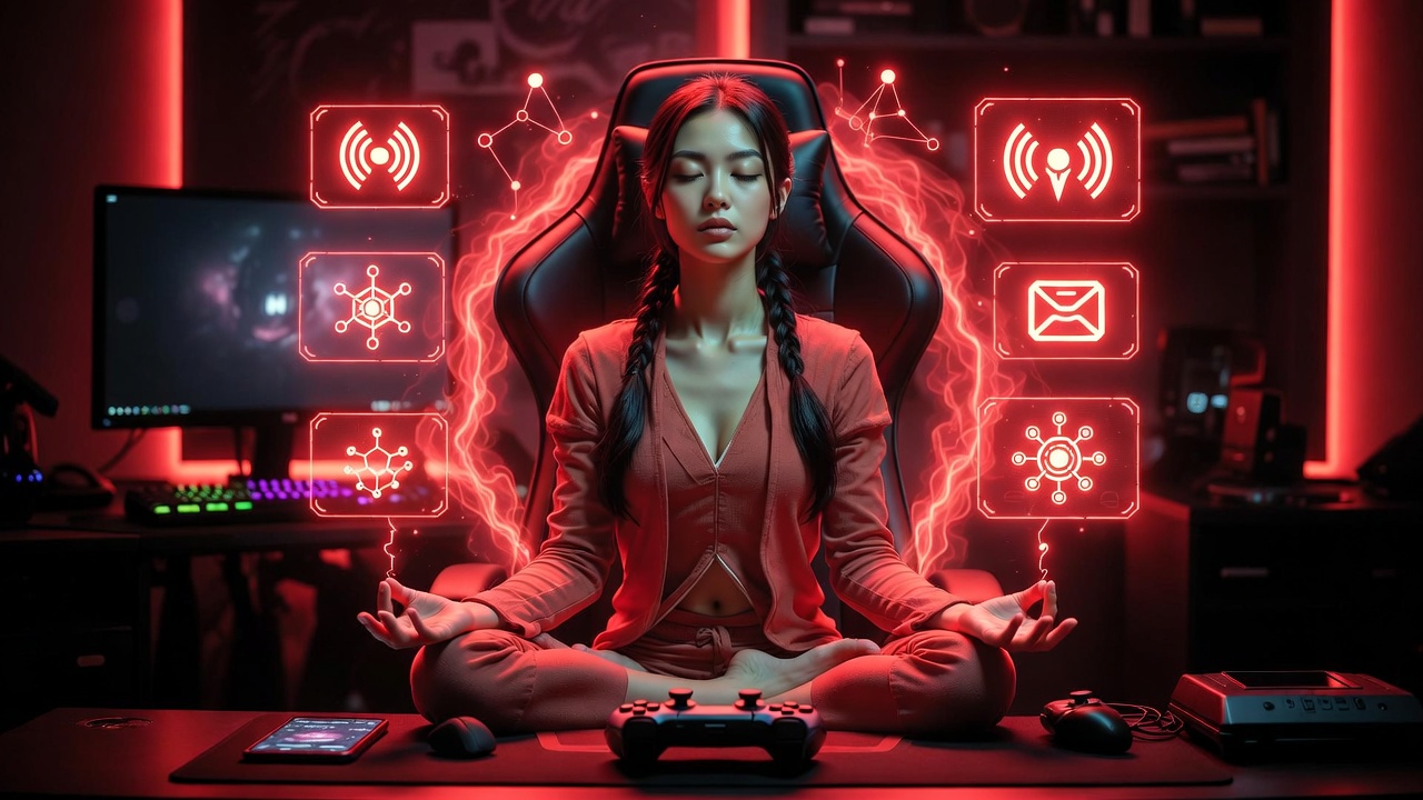 Mindfulness untuk Gamer: Cara Tetap Fokus Saat Bermain Game Online/ ilustrasi by matador168/ artofdharma